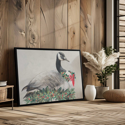 «Christmas Goose» par Julia Purinton, reproduction d'art sur toile
