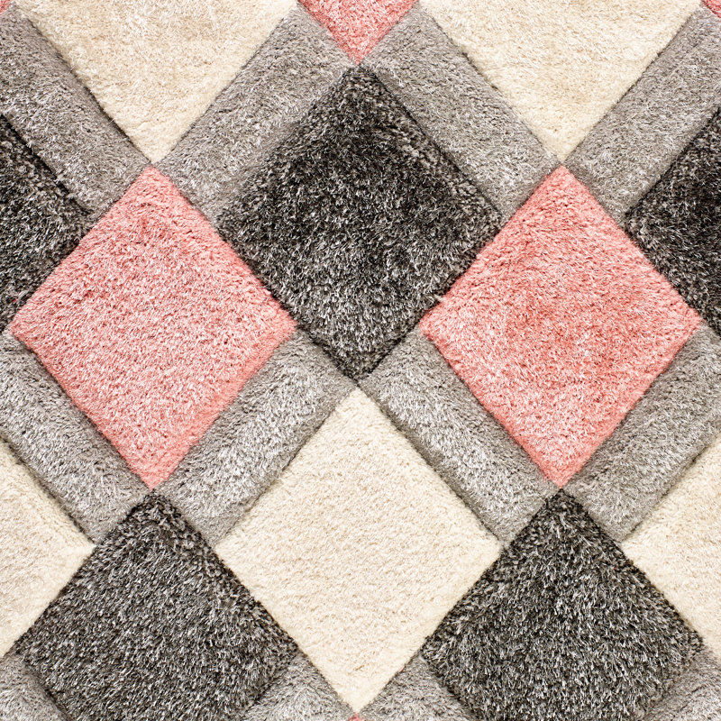 Bolsover Geometric Hand Woven Area Rug, Rectangle 60 x 110cm
