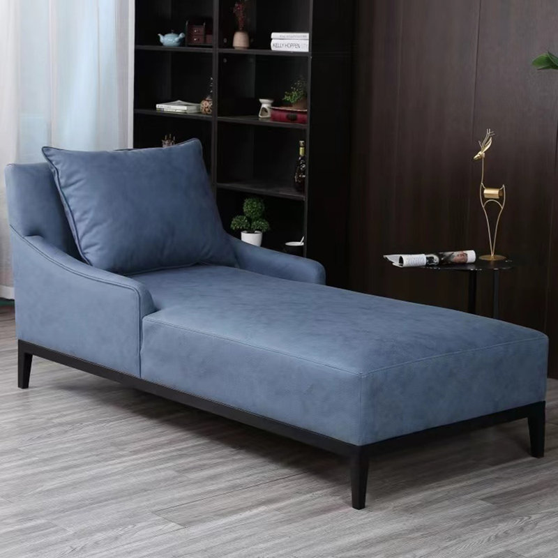 Chaise longue en similicuir Simple Fashion Leisure