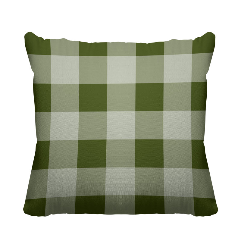 Coussin décoratif intérieur / extérieur Autumn, 15 po x 15 po, Vert, Carré