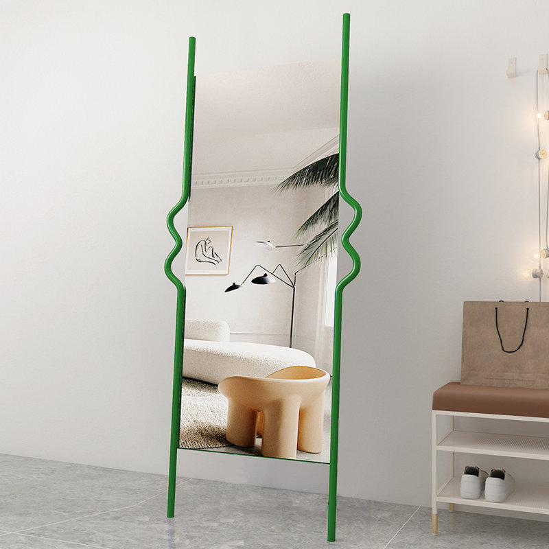 Conception créative avec accoudoirs pour miroir pleine longueur, 21,65 po x 68,11 po