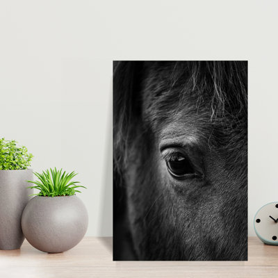 «Soulful Equine Eye», art mural cheval contemporain