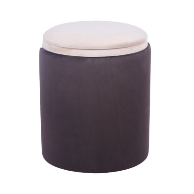 Tabouret de coiffeuse brun avec rangement bicolore et utilisation dans la chambre d'amis, décorations dorées élégantes, polyvalent, facile à entretenir, l 14,5 po x P 17,5 po, poids de 265 lb, conception de style moderne selon vos besoins, fonctionnalité,