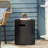 Light Weight Concrete Outdoor Side Table With Simple Cylindrical Structure And Cutout Handle