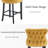 Velvet Upholstered Solid Wood Kitchen Bar Stools  (Set of 6)-103146272