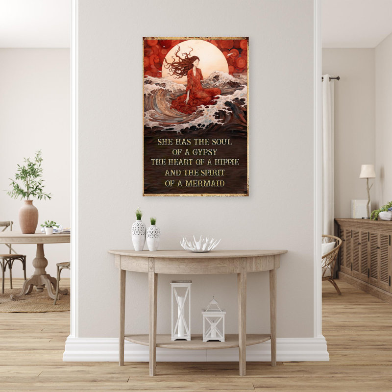 Jaquir «The Spirit of A Mermaid» sur impression sur toile, H 14 po x l 11 po x P 1,25 po
