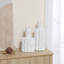 Vase de table décoratif en grès texturé blanc Modern Minimalist-653920087