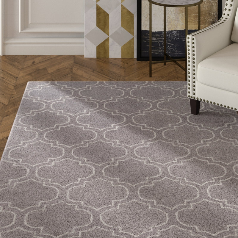 Shandi Wool Geometric Indoor Rug, Round 8'