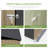 5 Ft. X 3 Ft. Outdoor Storage Metal Shed With Floor Frame, Brown-124424172