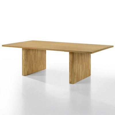94" Einar Rectangular Dining Table, Natural Finish