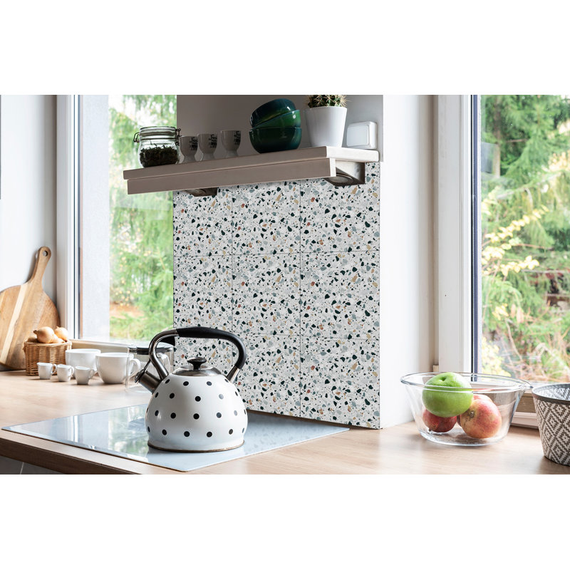 Kiaron 30cm W x 30cm L Vinyl Peel and Stick Field Tile