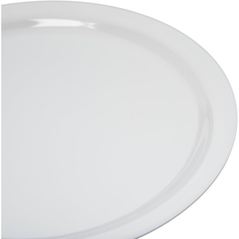 Assiette plate en mélamine 8,9 po Corrida, Blanc