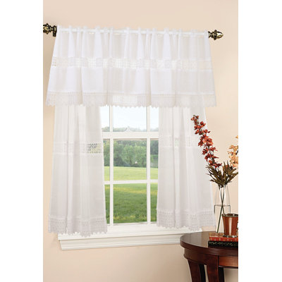 Ensemble de rideaux transparents avec cantonnière Ottinger