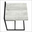 Table d'appoint en forme de C, en bout ou sur le côté, en stratifié gris, pour le confort du salon et de la chambre à coucher-522017722-522017723