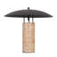 Lampe de table noire en métal
