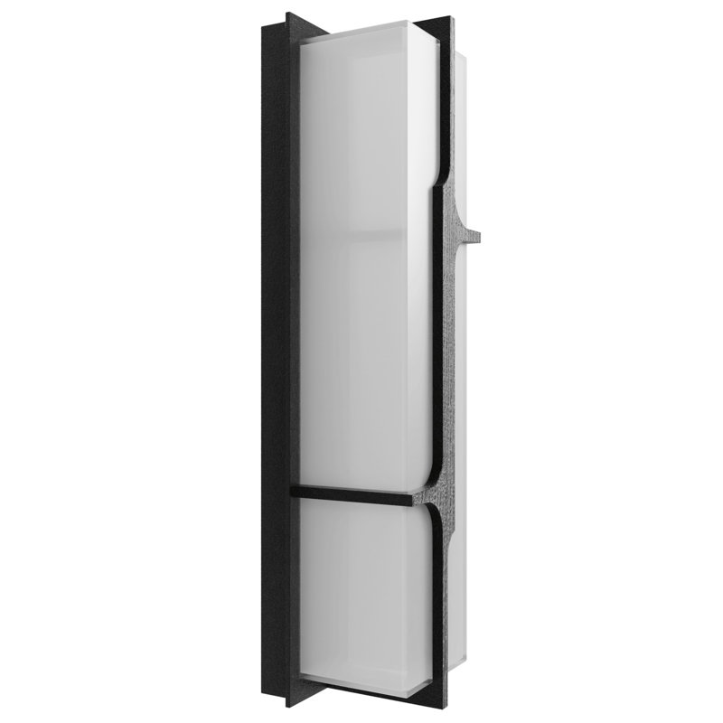 Avenue Outdoor Black Wall Sconce, 24" H x 6" W x 4" D