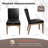 Modern Upholstered Dining Chairs, Armless Kitchen Side Chairs with Solid Wood Legs-76622099