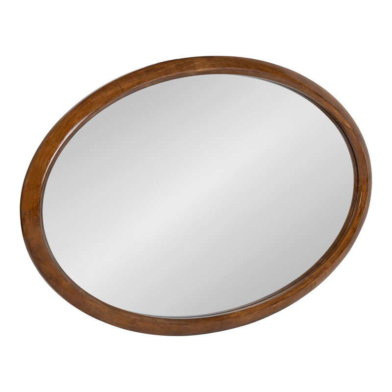 Anacleta Mirror, Wallnut, Oval