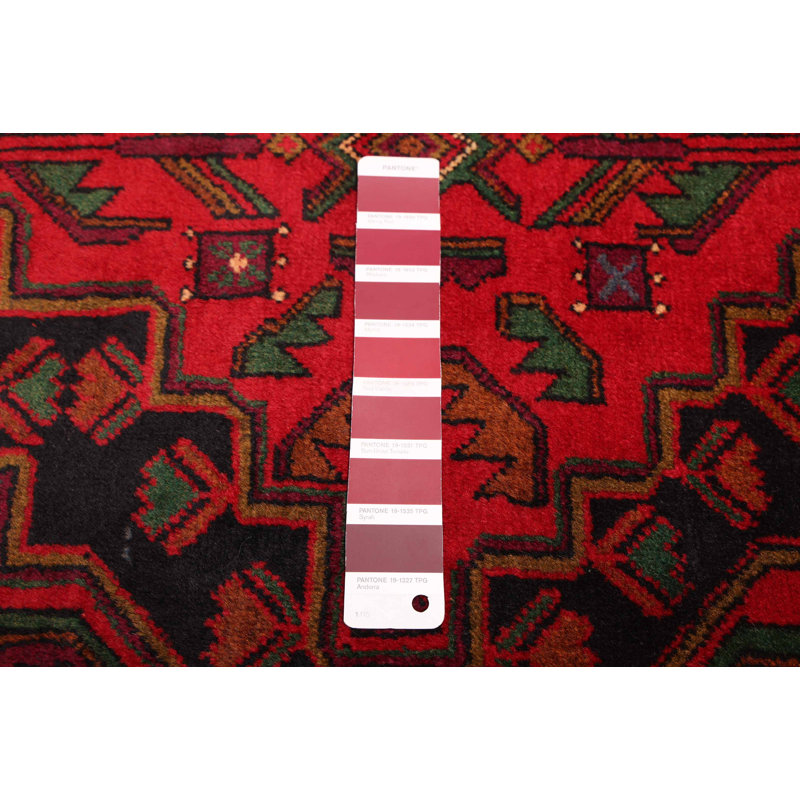 Tapis rouge Teimani 3 pi 10 po x 6 pi 3 po