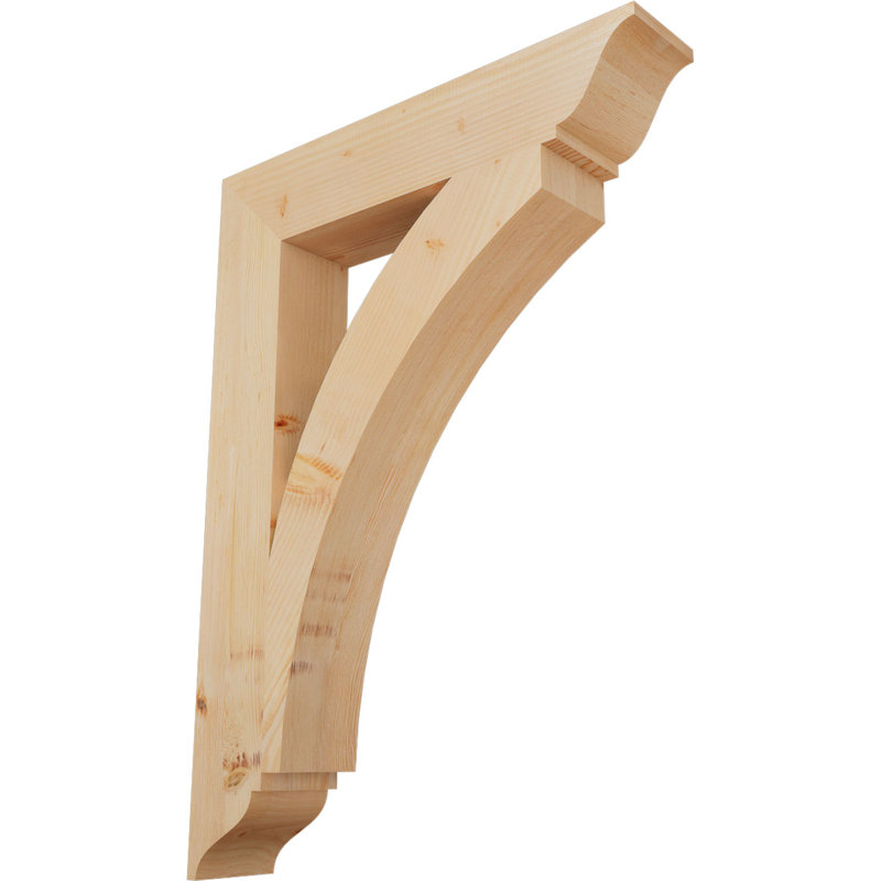 Thorton Traditional Bracket, Douglas Fir (Smooth), 44"H x 5.5"W x 32"D