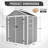 Campcraft Resin Storage Chamber 6*5Ft - Pp, Waterproof, Rust & Protected, Abundant Storage, Transparent Window Structure Quality Shielded, Spacious Inside, Hd
