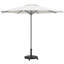 Parasol Base Black Steel 45 X 45 X 39 Cm Rollable Umbrella Base
