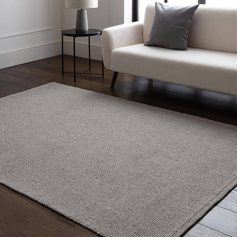 Bergstein Hand Woven Grey Area Rug, Rectangle 160 x 230 cm