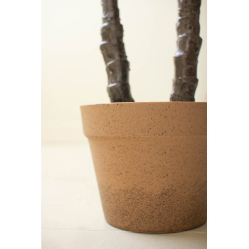  Artificial Heneken Plant in Faux Terracotta Pot for Home Decor – Tall Faux Potted Plant, 45"