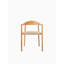 Fika Dining Armchair Untreated Teak Flax Rope