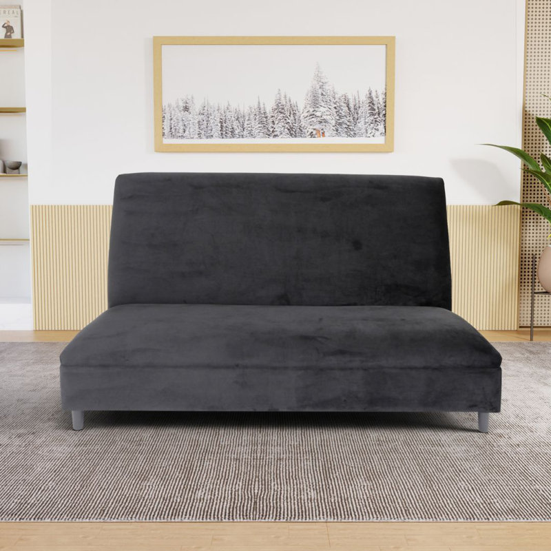 Latitude Run® Canal Modern Armless Velvet Booth for Living Room ...