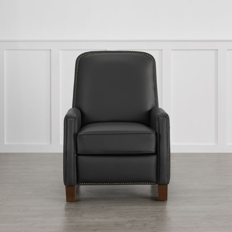 Fauteuil inclinable manuel Shamani, Similicuir noir