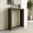 Osmond 22" Open Frame Console Table with Finished Back in Alder Brown | Contemporary Minimalist Accent Table for Entryway or Living Room-184705871