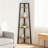 4-Tier Corner Shelf, Industrial Ladder Bookshelf With Metal Frame For Living Room, Bedroom, Home Office And Small Space Storage Display-140851323