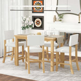 5-Piece Counter Height Dining Table With 4 Chairs