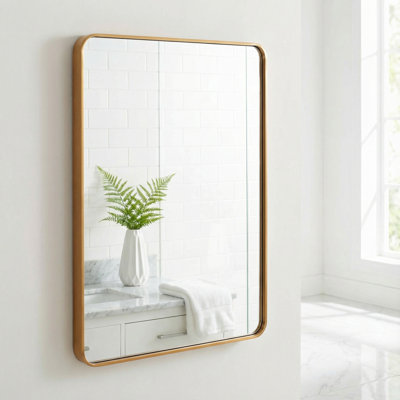 Arilynn Metal Flat Wall Mirror