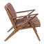 Polyester Upholstere Arm Chair with Wood Legs-1865677373