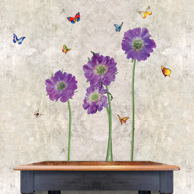 Adhésif décoratif fleurs
