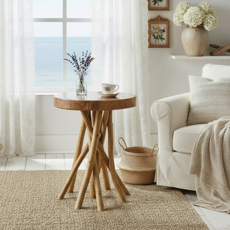 Brishaun Solid Wood End Table