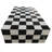 Genuine Marble Coffee Table - Nero Black / Carrara Checkered Marble