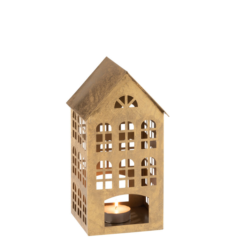 Sweet Iron Tabletop Lantern, Gold