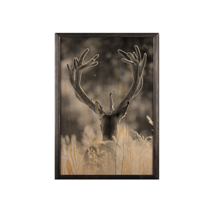 Perry Single Picture Frame Print on Wood, 70cm H x 50cm W x 2cm D