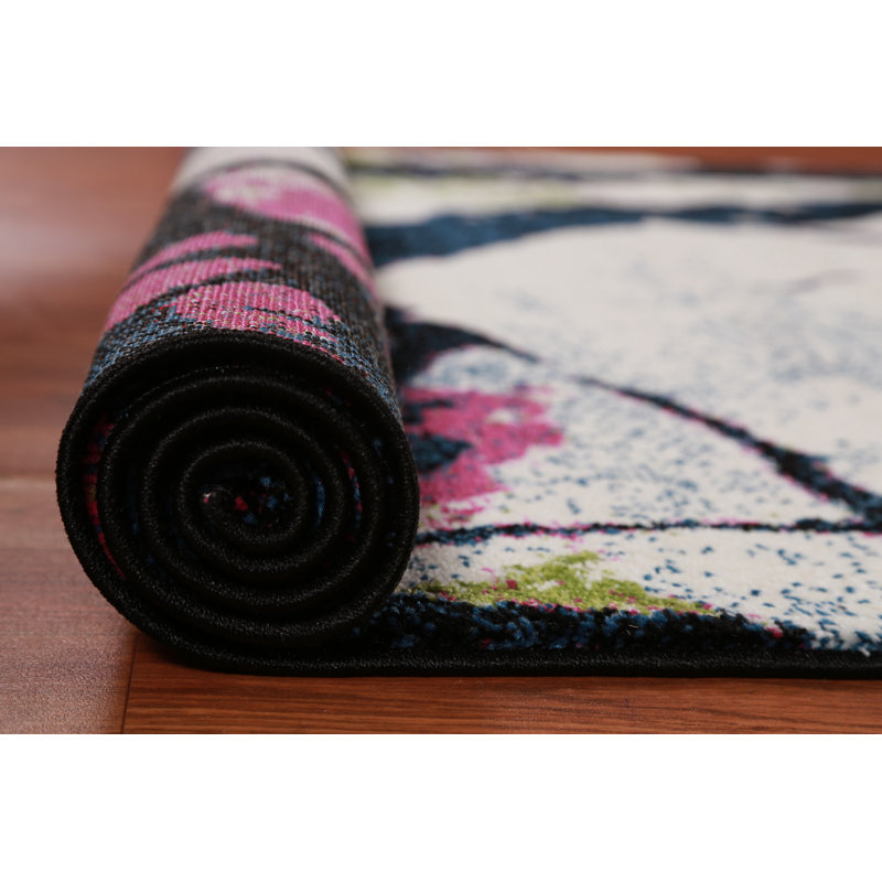 Transitional Oriental Area Rug 5x8