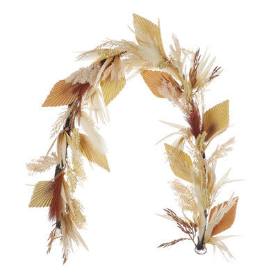 Pampas and Palm 6ft Garland