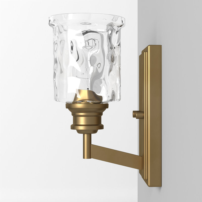 Berowalt Armed Sconce, Brushed Gold