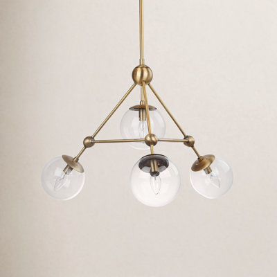 Lodge 4 - Light Dimmable Geometric Chandelier