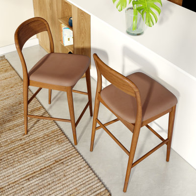 Tabouret de comptoir rembourré Loar