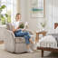 Fauteuil pivotant rembourré 28,7 po -814456676