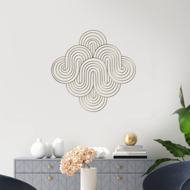 Gold Waves Wall Décor