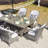 Moda 70 In. X 39 In. X 27 In. Rectangular Wicker Outdoor Gas Fire Pits Dining Setx