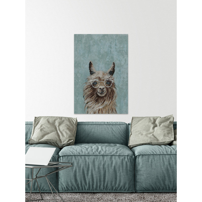 «Llama Model», reproduction sur toile, H 30 po x l 20 po x P 1,5 po